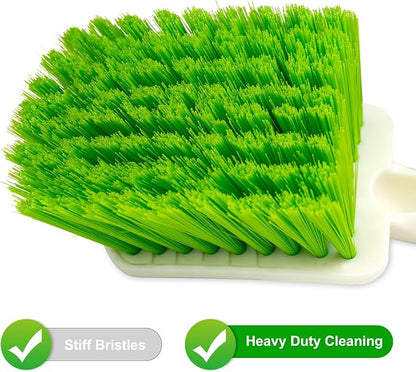 2 Pack Car Wash Brush, Tire Brush for Cleaning Tires, Soft & Stiff Bristle Wheel Cleaner, Car Cleaning Supplies for Wheels, Rims, Carpet, Truck, SUV, Moto, RV, Motorcycle