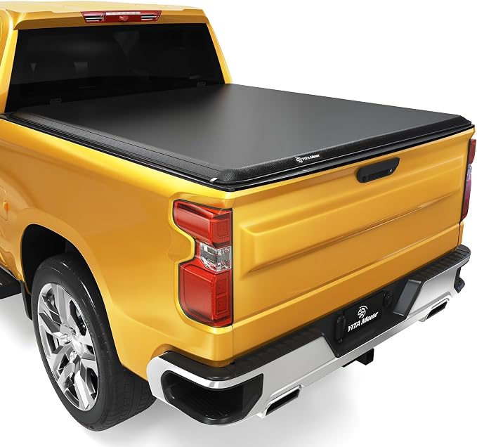 YITAMOTOR Soft Roll Up Truck Bed Tonneau Cover Compatible with 2019-2026 Chevy Silverado/ GMC Sierra 1500 New Body Style, Fleetside 5.8 ft Bed