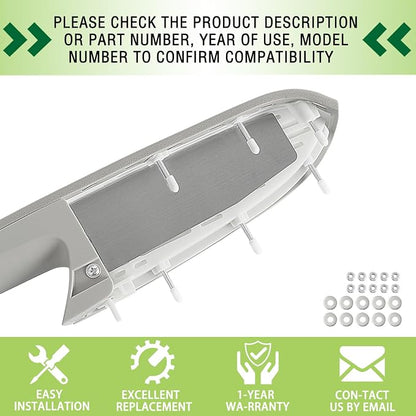 Upgraded Door Armrest Repair Kit Right Passenger Side Door Panel Handle Gray Compatible with 2010-2014 Chevy Silverado GMC Sierra 1500 2500HD 3500HD Replaces 22818471