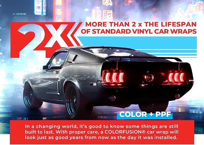 ColorFusion PPF by VViViD, Gloss GT Silver Dry Apply PPF Vinyl Car Wrap Roll 10ft x 5ft