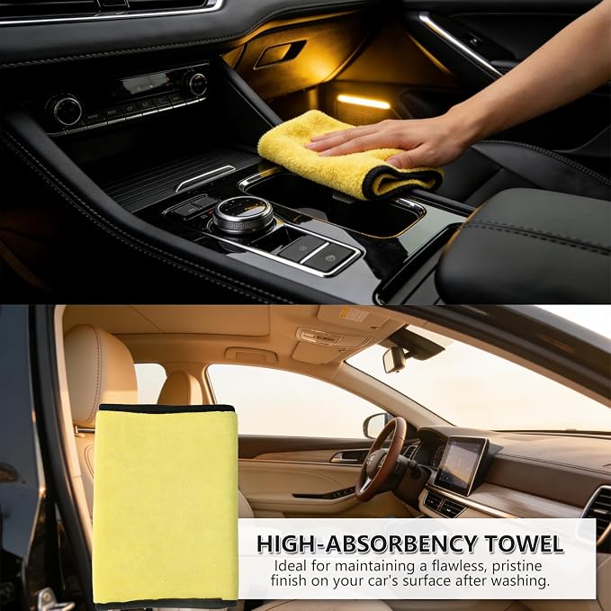 8PCS Car Wheel Brush kit,Wheel Cleaner Brush, Microfiber Cleaning Cloth,Soft Bristle Rim Brush,Tire Polishing Application Pad,Drying Towel.Tire Cleaning Brush Kit for Trucks, Cars, RVs