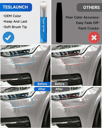 719 Luminous Sand Metallic Touch Up Paint Compatible with Volvo Exact Match Touch Up Paint Car Scratch Repair
