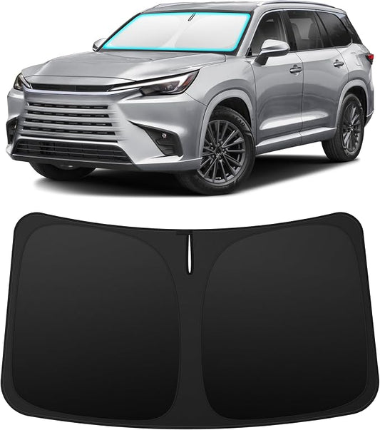 INSAUTO Custom Fit Windshield Sun Shade Accessories for Lexus TX 2024 2025 2026 (TX350/TX500h/TX550h+), Foldable Front Window Sunshade, UV & Heat Reflector, Keeps Interior Cool, Includes Storage Bag