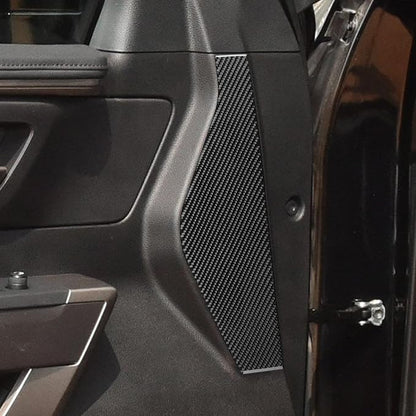 NVCNX Real Premium Carbon Fiber for Toyota Tundra 2022-2026 / Sequoia 2023-2026 2024 2025 Truck Pickup SUV Car Door Panel Cover Interior Trim Accessories Thick Overlay Sticker Decal 2PCs