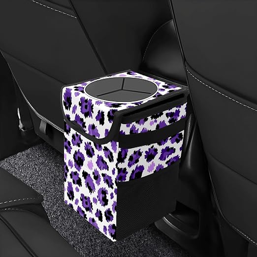 Car Trash Can – Multi-Purpose, Lightweight and Portable with Durable Water-Resistant Coating, No Installation Required, Practical and Ample Capacity, Variety of Colors.Tiger Pattern