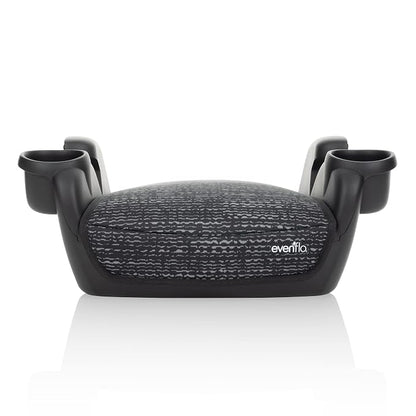 Evenflo GoTime No Back Booster Car Seat, Forward Facing (Static Black)