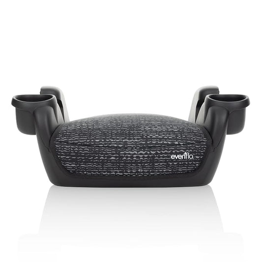 Evenflo GoTime No Back Booster Car Seat, Forward Facing (Static Black)