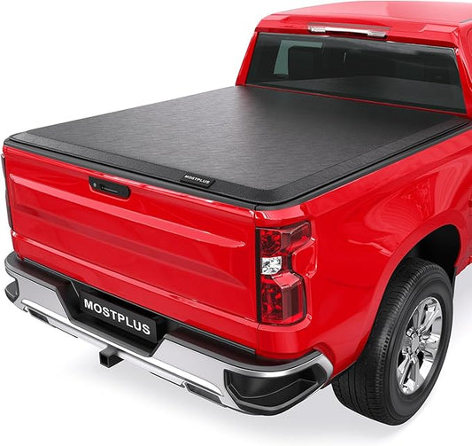 MOSTPLUS Roll-Up Soft Vinyl Truck Bed Tonneau Cover Compatible with 2004-2006 Chevrolet Chevy Silverado/GMC Sierra 1500 2500 3500 Fleetside 5.8 FT Bed 69 inch Fleetside