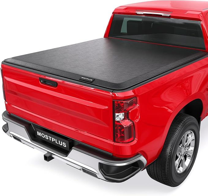 MOSTPLUS Roll-Up Soft Vinyl Truck Bed Tonneau Cover Compatible with 2007-2013 Chevrolet Chevy Silverado/GMC Sierra 1500/2007-2014 2500 HD 3500 HD Fleetside 8 FT Bed 97 inch Fleetside Long Bed