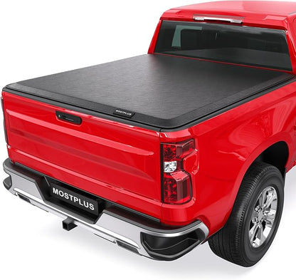 MOSTPLUS Roll-Up Soft Vinyl Truck Bed Tonneau Cover Compatible with 2007-2013 Chevrolet Chevy Silverado/GMC Sierra 1500/2007-2014 2500 HD 3500 HD Fleetside 8 FT Bed 97 inch Fleetside Long Bed