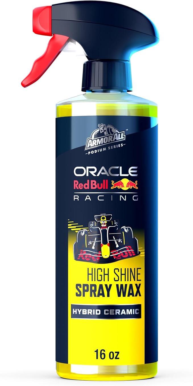 Armor All Podium Series High Shine Hybrid Ceramic Car Spray Wax, Safe on All Car Paint Finishes, Developed With Oracle Red Bull Racing, 16 fl oz