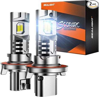 SEALIGHT 9008 Fog Lamps or DRL 60000LM 9×Brightness High Power for Uber, 2025 Version, S7S Series Wireless H13 Bulbs Water Proof 10 Years Lifespan- Pack of 2