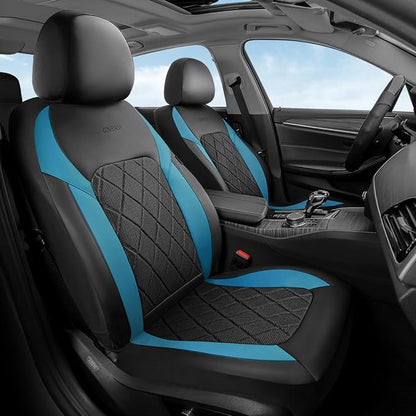 Coverado Car Seat Covers, Front Seat Covers, 2 Front Automotive Seat Cover, Mesh Breathable Seat Protectors, Universal Fit for Most Cars