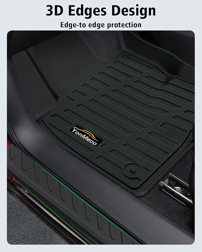 Floor Mats & Cargo Liner Custom Fit for Ford Escape Gas 2020-2025 2026 (NOT Fit Hybrid) All Weather TPE Rubber Trunk Mat Anti-Slip Full Set Automotive Floor Liners for Escape 2025 Accessories