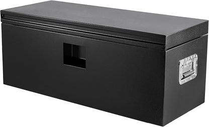 Underbody Truck Tool Box Steel Storage ToolBox, Tool Chest Organizer w/Lock and Keys For Pickup, Truck Bed, RV, Trailer, Heavy Duty Waterproof Black Box,36 x 15 x 15 Inch