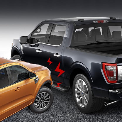 COMNOVA 6.5” Side Steps Running Boards Compatible with 2015-2026 Chevy Colorado/GMC Canyon Crew Cab. All Black Step Bars Running Boards for Colorado Crew Cab.