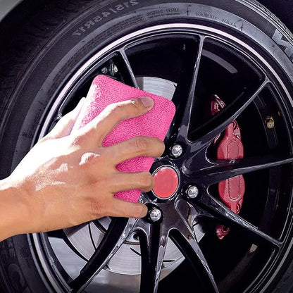 HOMEXCEL Microfiber Applicator Pads, Scratch-Free Car Wash Sponge for Cleaning, Premium Wax Foam Applicator Pads for Car Detailing, 5”x3”, 8 Pack, Pink
