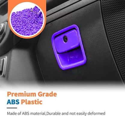 JeCar 11pcs Purple Interior Accessories Trim Kit for 2024 2025+ Jeep Wrangler JL JLU & Gladiator JT - Dashboard Decoration Upgrade