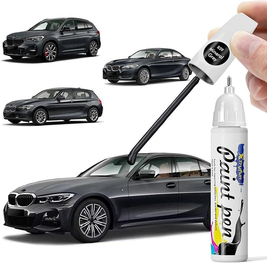 B39 Mineral Grey Touch Up Paint Compatible with BMW, DIY Car Paint Scratch Repair, Quick & Easy Fix Automotive Scratch Repair for X1/X2/1/2/3/5 Series/M2/M3/M4/M5/Z4/i3