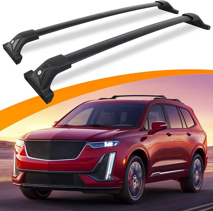 330 LBS Lockable Roof Rack Cross Bars Fit for Cadillac XT4 XT6 2019-2025 CrossBars Rooftop Luggage Rack Cargo Carrier Accessories