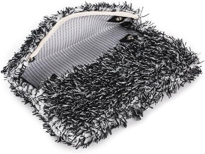 The Rag Company - Mitt on A Stick Pro+ | Clean Hard-to-Reach Roofs and Sides of Cars, Trucks, RVs, Semis & Trailers - Soft Microfiber Head and Extendable Foam Handle