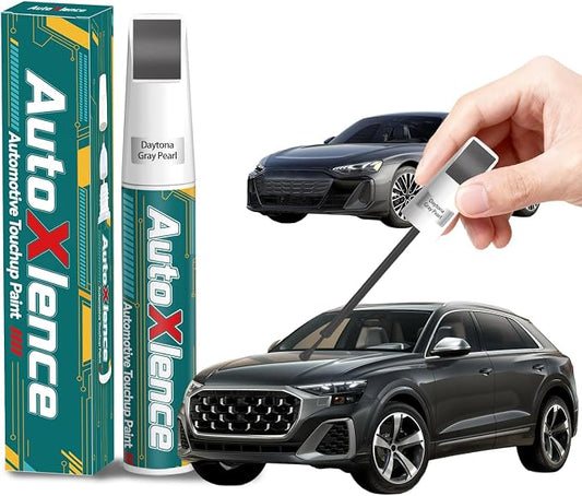 Daytona Gray Pearl(LZ7S/6Y) Touch Up Paint Compatible with Audi Car Paint Pen Scratch Repair Automotive Scratch Remover Fix Exact Color Match