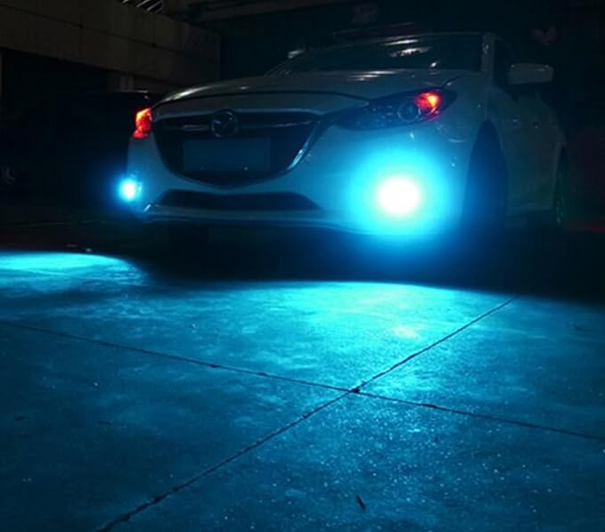 Alla Lighting 3800lm PGJ13 898 881 LED Bulbs Fog Lights or DRL, 8000K Blue Xtreme Super Bright 889 886 888 894 896 881X 881L H28 ETI-SMD 12V Replacement