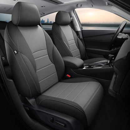 Custom for Honda Accord Seat Covers 2023 2024 2025 2026 EX,SE,EX-L,Sport-L,Touring & 2023-2026 (Hybrid) Sport,Touring,EXL,Sport-L, (Rear Row W/40/60 Split Backrest) - Black Grey