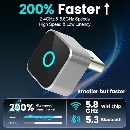 2026 Wireless CarPlay Adapter & Android Auto Dual System, Plug & Play Auto Connect Low Latency, USB-C Included, Compatible with Factory Wired CarPlay Cars for iPhone iOS 10+