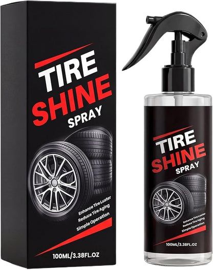 Car Tire Shine, 100ml Wheel Gloss Renewal Mist, Tire Dressing Spray, for Automotive Truck SUV RV Motorcycle Sedan Home Outdoor Garage Workshop