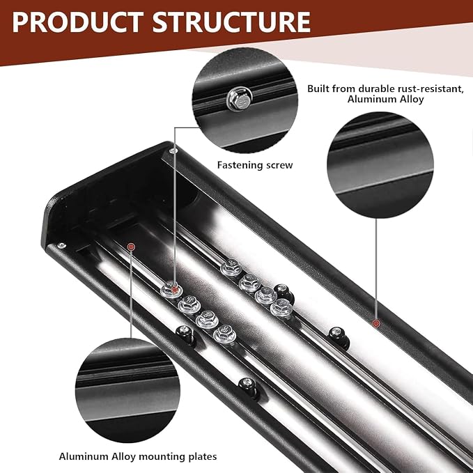 Perfit Liner 6'' Running Boards Compatible for Extended/Double 2007-2018 Chevy Silverado GMC Sierra 1500,2007-2019 2500 3500HD,2019 Ld/Lt Engine Black Textured Aluminum Side Steps Nerf Bars