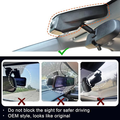 Mangoal Front 4K & Rear 1080p Dash Cam fit for GMC Acadia 2017-2023 (Model B), Model A & Model B Have Same Models Years but Vehicle Sensor Cover are Different, Free App & WiFi, 128GB Card