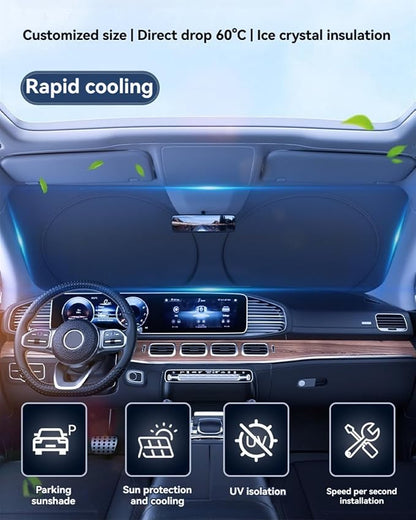 for Toyota 4Runner Sun Shade Sunshade Windshield - Front Windshield Shade Custom Fit 4Runner 2010-2024 Car Accessories