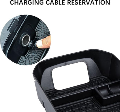 2PCS Center Console Organizer Tray and Armrest Storage Box Compatible with Toyota RAV4 2025 2024 2023 2022 2021 2020 2019 Insert Secondary Storage box Accessories