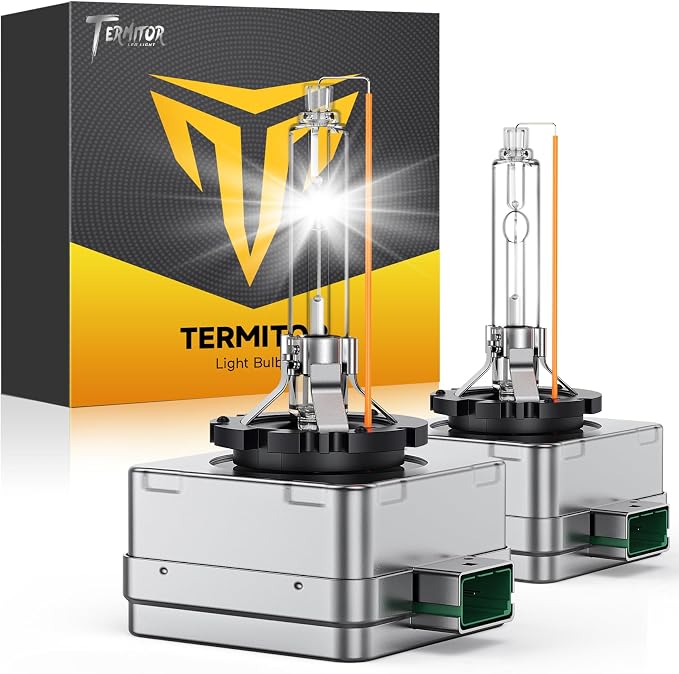 Termitor D3S Xenon HID Bulbs, 6000K Cool White, 35W 66340 42403 42302 (42403C1) Replace HID Xenon Bulbs, (Not fit Halogen Assembly), Pack of 2