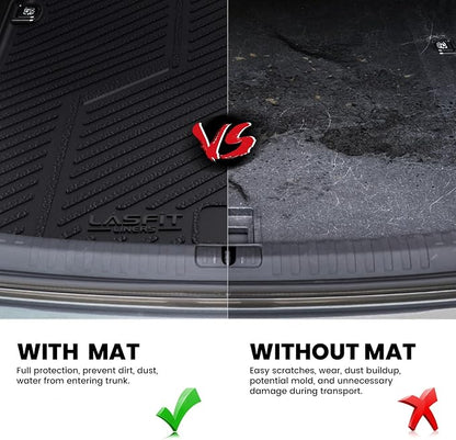 LASFIT Cargo Mat for Audi A5/S5 2025-2026(New Body), Custom Fit All-Weather TPE Trunk Mat for Audi Accessories, Waterproof, Easy to Clean, Black