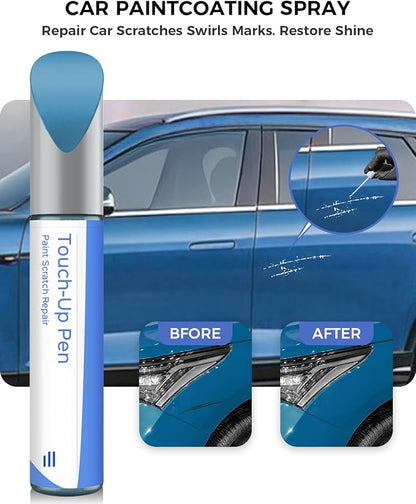 Frozen Blue Metallic LK5J Touch Up Paint Compatible with Porsche Exact Match Chips and Nicks Touch Up
