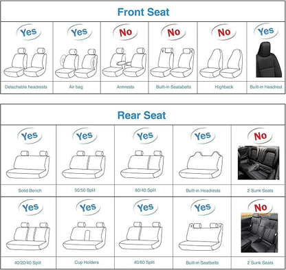 SanQing Car Seat Covers Full Set, Super Luxurious Heavy Universal Duty Waterproof Leather Automotive Vehicle Cover for Cars SUV Pick-up Truck, Non-Slip Seat Pink Car Accessories (Full Set/Wine Red)