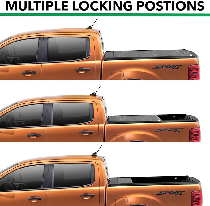 Gator Recoil Retractable Truck Bed Tonneau Cover | G30482 | Fits 2019 - 2025 Chevy/GMC Silverado/Sierra 1500, works with MultiPro/Flex tailgate 6' 7" Bed (79.4")