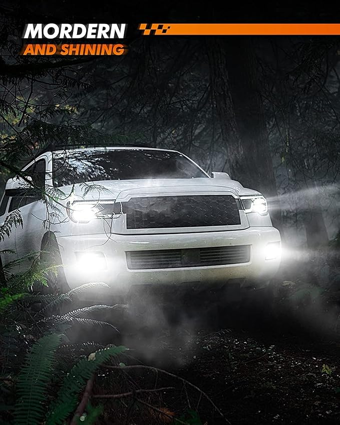SEALIGHT 881 889 896 LED Fog Light Bulbs or DRL, 6000 Lumens 6500K Xenon White, 898 886 896 894 Front Fog Lamp Replacement Bulbs for Cars,Trucks(Pack of 2)