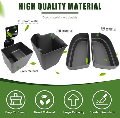 Trunk Organizer for 2010-2024 Toyota 4Runner 5-Seat 2nd Row(NOT Fit 7-Seat 3rd Row), Rear Trunk Storage Box Bin Cargo Tray for 10-24 4 Runner Interior Accessories(4Pcs Trunk Organizer)