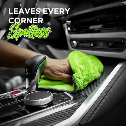 6-Pack Microfiber Towels for Cars (16"×12") Ultra Absorbent and Scratch-Free Car Detailing Cleaning Cloth, Trucks, Home Cleaning, Pet Drying, Boats, and Motorcycles, Gift Packed