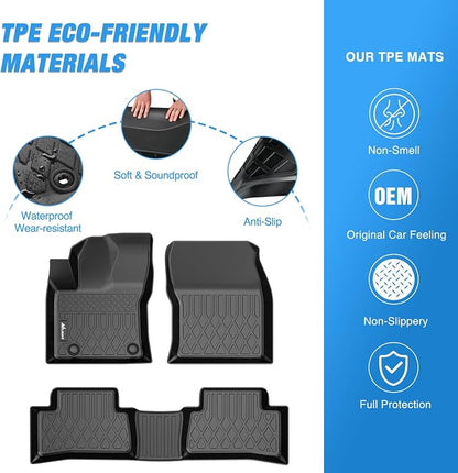 Nilight Floor Mats for Toyota Corolla Cross Hybrid 2022 2023 2024 2025 2026 (AWD Only) All Weather Custom Fit Heavy Duty Floor Liners
