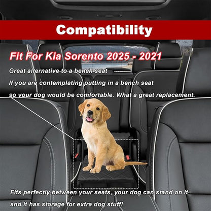 Car Seat Organizer for Kia Sorento 2025 2024 2023 2022 2021 2020, Suitable for Children's Toys, Baby Supplies, Snack Organiser, Travel Accessories Dual-Compartment Storage Organizer