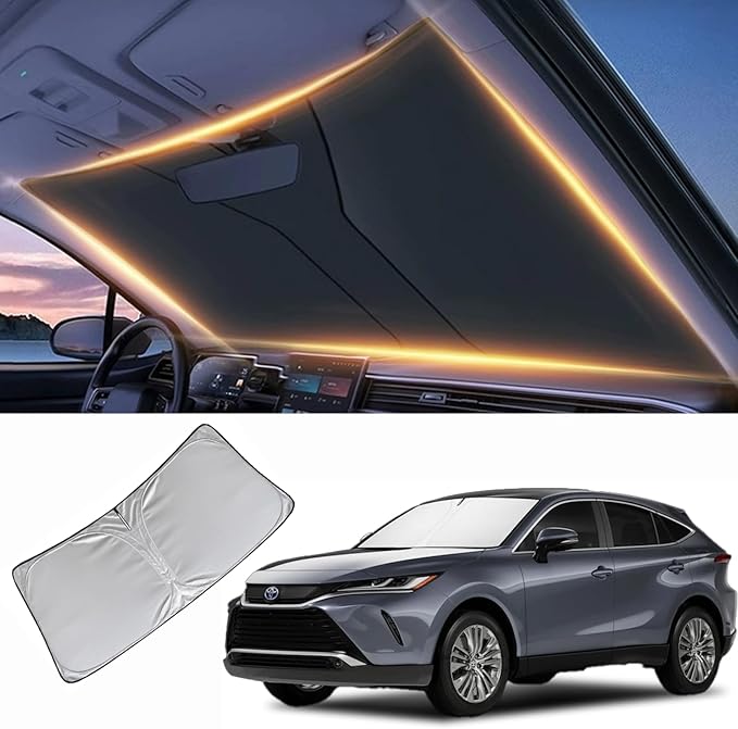 Windshield Sun Shade for Toyota Venza Front Window Shades Cover for 2021-2025 2026 Venza Windshield Sun Visor Protector Car Accessories