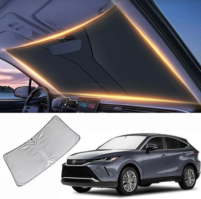Windshield Sun Shade for Toyota Venza Front Window Shades Cover for 2021-2025 2026 Venza Windshield Sun Visor Protector Car Accessories