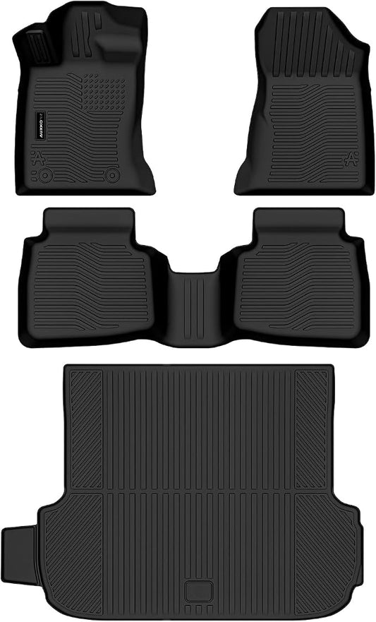 Auxko All Weather Floor Mats Cargo Mat for Subaru Outback 2026 All Season TPE Accessories Guard Odorless Anti-Slip Floor Liners Trunk Mat for Subaru Outback 2026