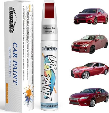 3R1 Matador Red Mica Car Touch Up Paint for Toyota, Color Match Auto Paint Repair Pen,Professional Car Scratch Repair Remover Pen Quick Drying, Easy to Use