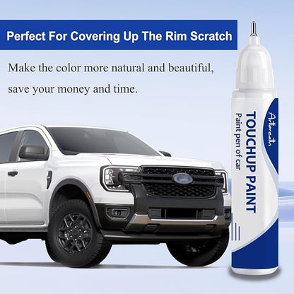Oxford White(YZ/Z1/M6887) Touch Up Paint for Ford -Exact Match–Chips and Nicks Car Paint Scratch Repair Kit Automotive Paint Pen for F-150/Mustang/Transit/Explorer/Ranger/Escape/Edge