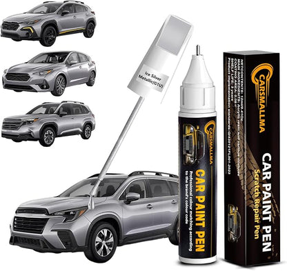 G1U Ice Silver Metallic Car Touch Up Paint for Subaru, Color Accurate Car Paint Scratch Repair Pen Kit Quick & Easy Fix Vehicle Chips and Automotive Nicks Scuff